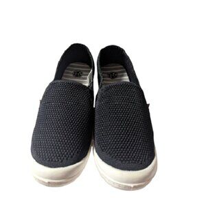 Maui and Sons Womens Black Woven Waffle Weave Slip On Sneakers Size 7.5 NWT NWOB
